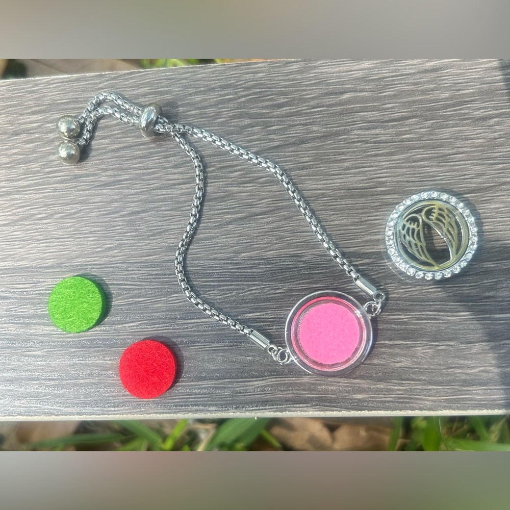 Angel Wings Essential Oil Diffuser Bracelet Includes Essential Oil